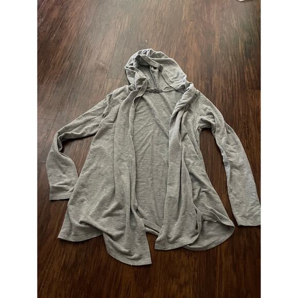 Womens small grey flowy cardigan sweater - Picture 1 of 3